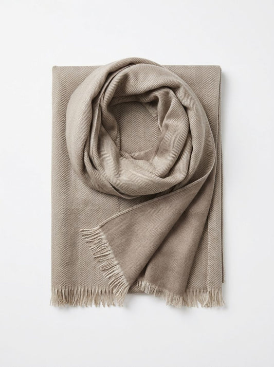 Cashmere and Mulberry Silk Scarf